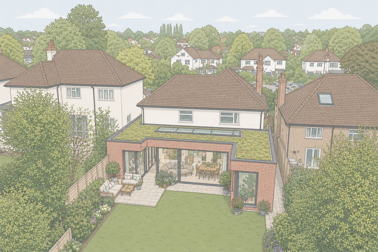 Kingston wraparound extension — London residential architecture by Rosace Studio